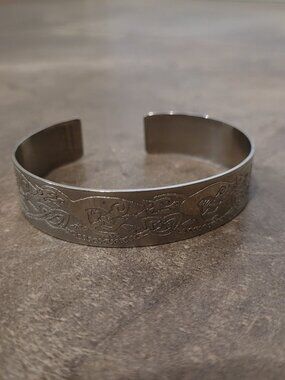 Vintage Celtic Metal Cuff Bracelet